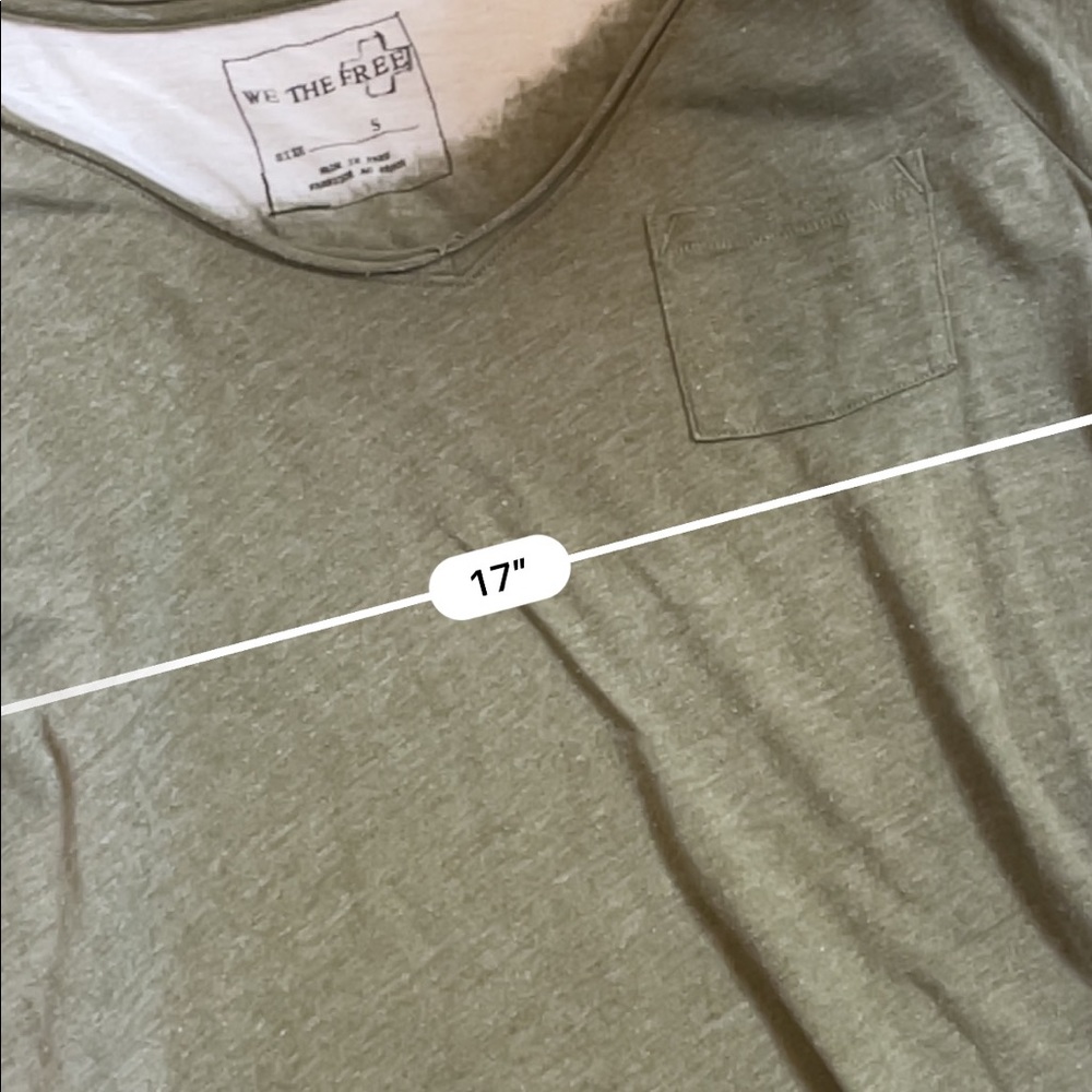 Free people olive green comfy tee - Picture 4 of 4